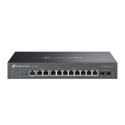TP-LINK Vezetékes VPN Router 2xWAN/LAN(2500Mbps)+ 8xWAN/LAN(1000Mbps) + 2xSFP + 1xUSB + 1xkonzol port, ER7412-M2