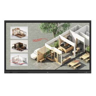   LG 16/7 Interaktív tábla 65" 65TR3DQ-B, 3840x2160, 400 nit, HDMIx3/DP/VGA/RS-232C/RJ45/USBx5/USB-Cx2
