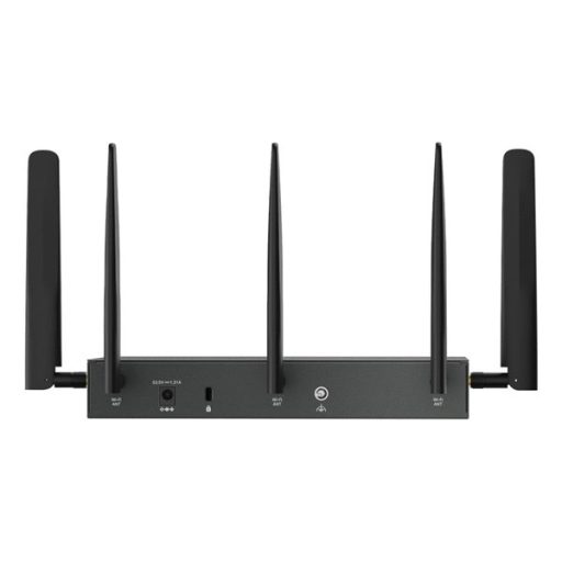 TP-LINK Vezetékes Omada AX3000 VPN Router 1xWAN(1000Mbps) + 4x1000Mbps(POE+) + 1xSFP + 1xSIM, ER706WP-4G