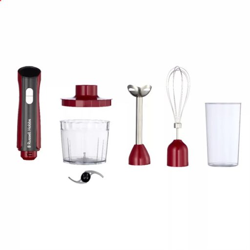 RUSSELL HOBBS DESIRE 27140-56/RH 3 in 1 kézi botmixer, piros, többfunkciós (botmixer–aprító–habverő)