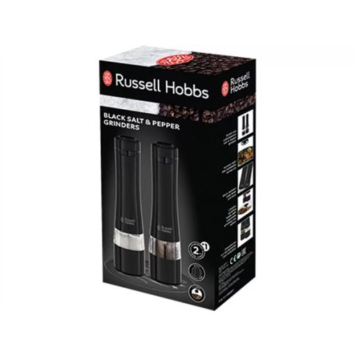 RUSSELL HOBBS 28010-56/RH só- és borsőrlő, állítható őrlés, kézi, kompakt kivitel, Fekete