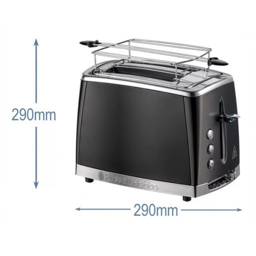 RUSSELL HOBBS MATTE BLACK 26150-56/RH kétszeletes kenyérpirító, matt fekete
