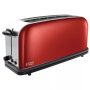   RUSSELL HOBBS 21391-56/RH 2 szeletes, 1 hosszú betöltőnyílású kenyérpirító, piros