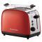 RUSSELL HOBBS Colours Plus 26554-56/RH 2 szeletes kenyérpirító, piros