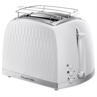   RUSSELL HOBBS HONEYCOMB 26060-56/RH 2 szeletes kenyérpirító, 1500W, fehér