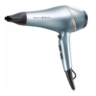   REMINGTON AC9300 Shine Therapy PRO hajszárító, 2200W AC motor, 3 hőfok/2 seb., 2× ion, argán mikrokondicionálók