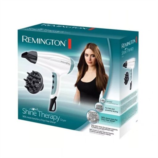 REMINGTON D5216 Shine Therapy hajszárító, 2300 W, ionos, 85 km/h, 3 hőfok, 2 seb., Cool Shot, diffúzor