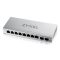 ZYXEL Switch 8x1000Mbps + 2xSFP Fémházas Asztali, Web menedzselés, GS1200-10V3-EU0101F