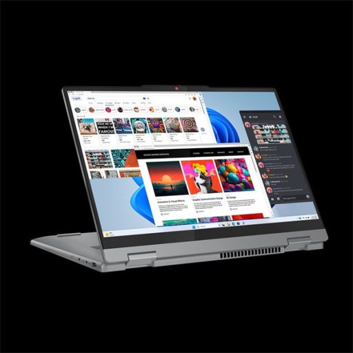 LENOVO IdeaPad 5 2-in-1 14AGP11, 14.0" WUXGA Touch, AMD Ryzen AI 5 430, 16GB, 512GB SSD, Win11 Home, NoAdp, Luna Grey