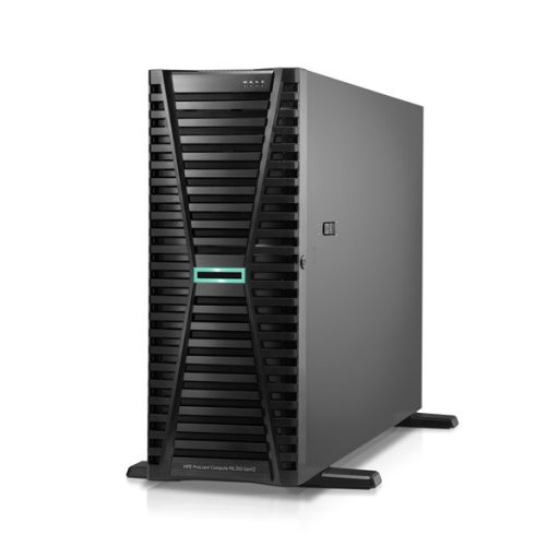 HPE torony szerver ProLiant ML350 Gen12, Xeon 16C 6515P 2.3GHz, 1x64GB, 2x480GB SSD 8xSFF, MR408i-o, 2x1000W