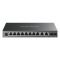 MERCUSYS Switch 12x1000Mbps(8xPOE+) + 2xSFP, Fémházas Asztali, MS112GMP