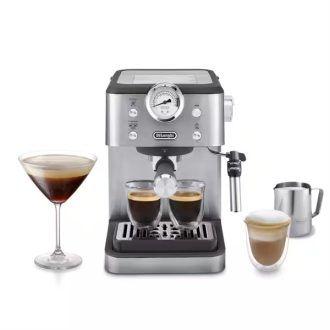   DELONGHI EM450.M Linea Classic manuális eszpresszó kávéfőző, tartály: 1,7 l, 1325W