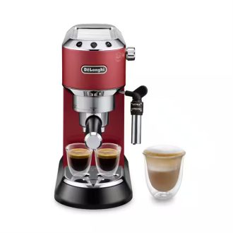   DELONGHI EC685.R Dedica Style eszpresszó kávéfőző, tartály: 1,1 l, Piros