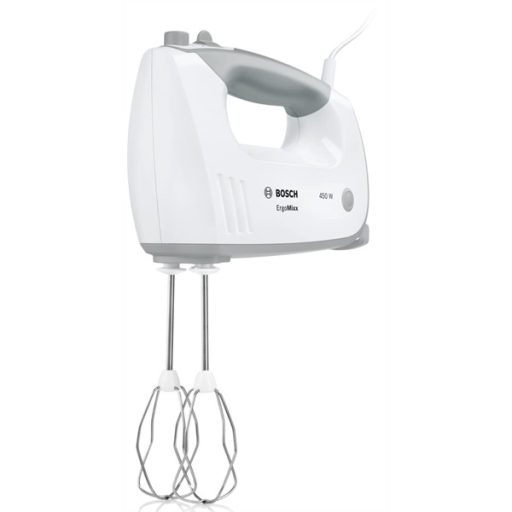 BOSCH MFQ36460 ErgoMixx Tálas kézi mixer, 450W, 5 fokozat, Fehér/Szürke