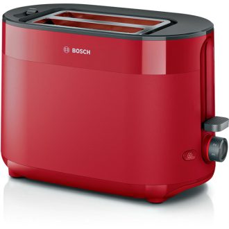   BOSCH TAT2M124 MyMoment Kenyérpirító, 970W, olvasztás, újramelegítés, Piros