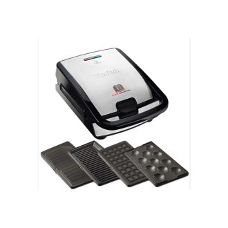   TEFAL SW854D16 Snack Collection Szendvicssütő, 700W, Fekete/Ezüst