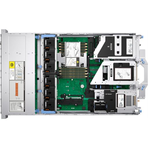 DELL ISG szerver - PE R570 rack (8x2.5"), 8C 6507P 3.5GHz, 1x32GB, 1x960GB RI SSD; H965i, iD10 En., 2x1100W.