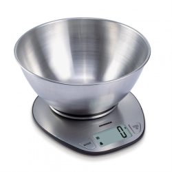 HEINNER HKS-5SS Konyhai tálas mérleg, LCD kijelző, tartomány: 1g-5kg HEINNER HKS-5SS Konyhai tálas mérleg, LCD kijelző, tartomány: 1g-5kg