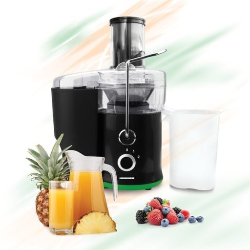 HEINNER HSF-600BK Gyümölcscentrifuga, 2 sebességfokozat, 0.5L-1.5L, 600W, Fekete
