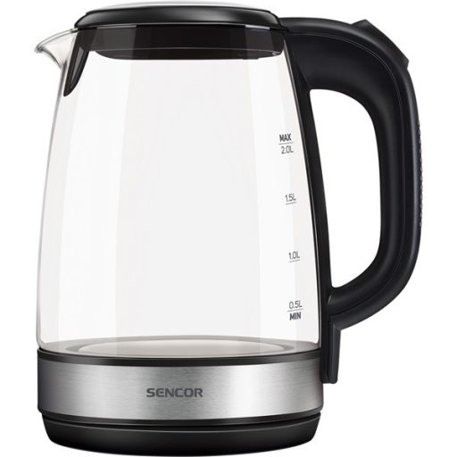 SENCOR SWK 2080BK Üveg Vízforraló, 2L, 2200W, Fekete
