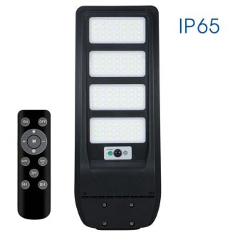   VIVALUX, 004987, REX Szolár LED Utcai világító, 150W, 6400K, 2300lm, IP65, fényvetési szög, 100°, ABS, Fekete