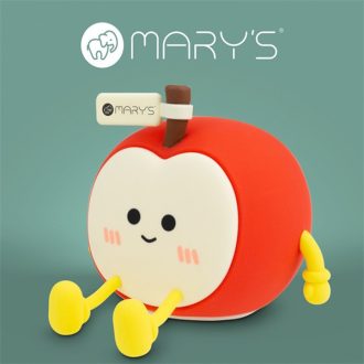   MARYS, MW61095, Éjszakai LED Lámpa, Alma, Akkumulátoros, USB kábellel , 0,6W, 3000K, Piros