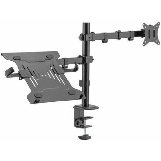   Sbox LCD-LM01-2 asztali laptop és monitortartó konzol. Állítható magasság, 13 - 27, dönthető, forgatható. 355X300,