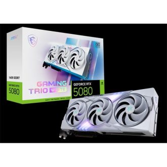  MSI Videokártya PCI-Ex16x nVIDIA RTX 5080 GAMING TRIO WHITE 16GB DDR7 OC
