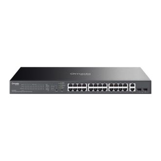   TP-LINK Switch 26x1000Mbps(24xPOE+) + 2xSFP Fémházas Easy Smart (Omada), ES228GP