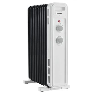   HEINNER HOH-M11WH-BK 11 tagos olajradiátor, állítható termosztát, 2300W, 3 hőmérséklet fokozat, Fehér