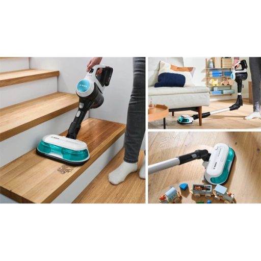 BOSCH BCS712HYG5 Unlimited 7 ProHygienic Aqua Vezeték nélküli porszívó és felmosó, Fehér