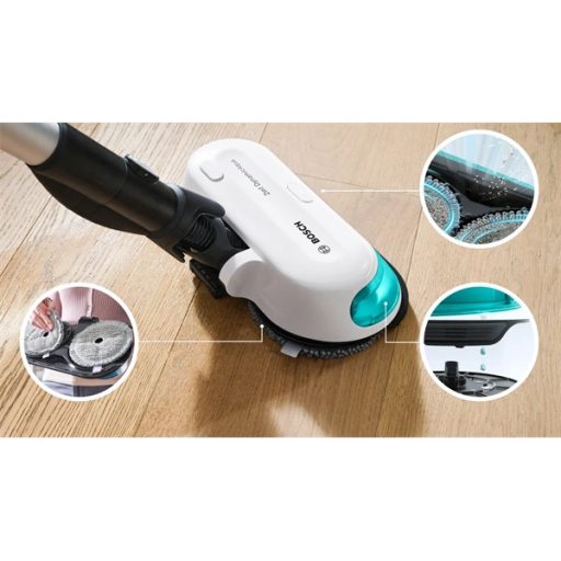 BOSCH BCS71HYG3 Unlimited 7 ProHygienic Aqua Vezeték nélküli porszívó és felmosó, Fehér