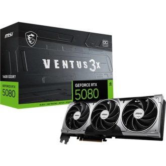   MSI Videokártya PCI-Ex16x nVIDIA RTX 5080 VENTUS 3X 16GB DDR7 OC BLACK