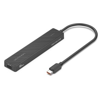   Vention USB-C -> USB-A 3.2*4 , 0,15m (4-Portos, fekete), hub