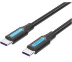   Vention USB-A 3.0/M -> USB-C/M kábel,  (PVC,fekete), 1,5m, kábel