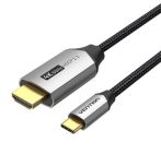 Vention USB-C/M ->HDMI/M (4K, alu), 1,5m, kábel