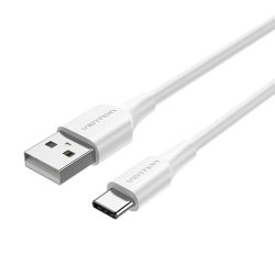 Vention USB-A 2.0/M -> USB-C/M, fehér, 2m, kábel