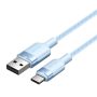 Vention USB-A 2.0/M -> USB-C/M, 1m,(blue,3A), kábel