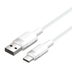 Vention USB-A 2.0/M -> USB-C/M, 1m,(fehér,3A), kábel