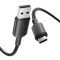 Vention USB-A 2.0/M -> USB-C/M, 2m,(fekete), kábel