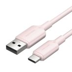 Vention USB-A 2.0/M -> USB-C/M, 1m,(pink), kábel