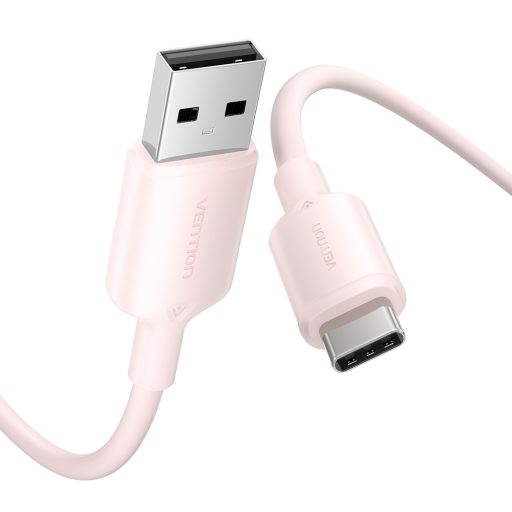Vention USB-A 2.0/M -> USB-C/M, 2m,(pink), kábel