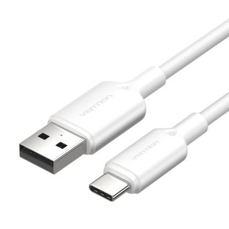 Vention USB-A 2.0/M -> USB-C/M, 1m,(fehér), kábel