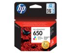 HP CZ102AE Tintapatron Color 200 oldal kapacitás No.650 HP CZ102AE Tintapatron Color 200 oldal kapacitás No.650
