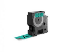 Utángyártott DYMO D1 D53719 24mm x 7m zöld-fekete #S0720990