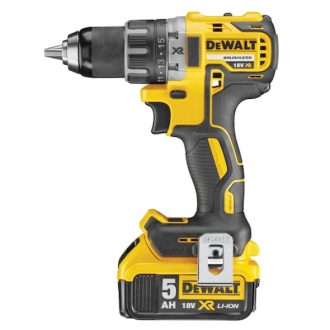   DEWALT Fúrócsavarozó, 18V, 5Ah, XR, Li-Ion, kefe nélküli