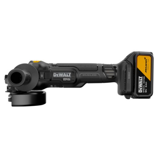 DEWALT Sarokcsiszoló, McLaren F1 Team, 18V XR, 125mm, 2x5Ah, kefe nélküli