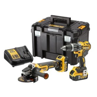 DEWALT Készlet, 18V, XR, DCD796, DCG405, 2x5Ah, TSTAK VI