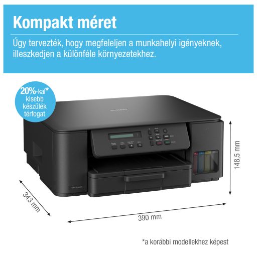 Brother DCPT530DW színes külső tintatartályos simatetős multifunkciós nyomtató