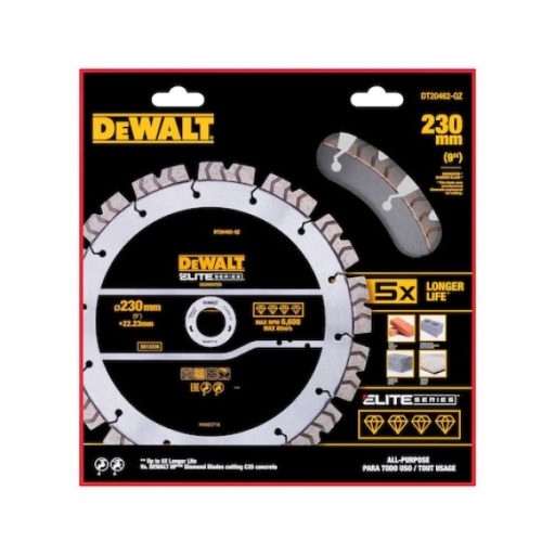 DEWALT Vágótárcsa, Elite Diamond, 230mm, többcélú